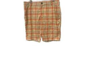 Nike Golf Performance Plaid Shorts Mens 34 Orange Yellow Green